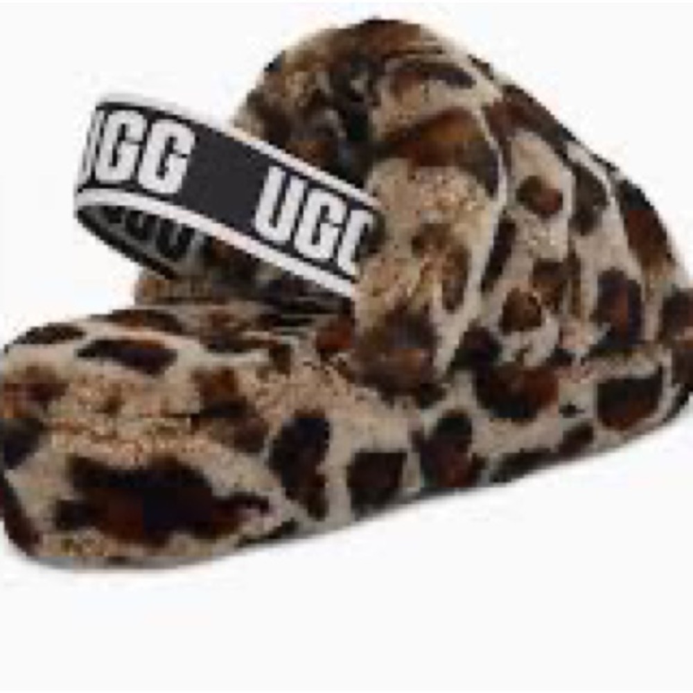 Ugg women cheetah slides